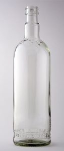 Водочная бутылка КПМ-30-1000-БОЗ в прозрачном стекле