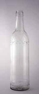 Водочная бутылка КПМ-30-700-ЧЛВЗ в прозрачном стекле