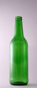 Пивная бутылка КПН-1-500-Ирбис в зелёном стекле