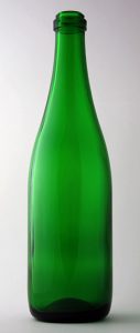 Бутылка для вина Ш-750-6 в зелёном стекле