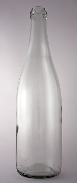 Бутылка для вина Ш-750-6 в прозрачном стекле
