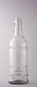 Водочная бутылка В-31-1-500-КАСКАД в прозрачном стекле