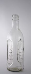 Водочная бутылка В-31-500-Колос в прозрачном стекле