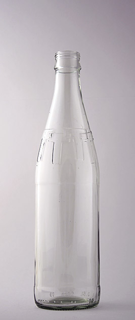 Пивная бутылка ВКП-2-500-АТ-3 в прозрачном стекле