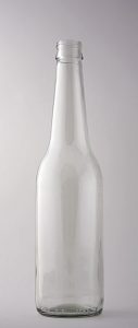 Пивная бутылка ВКП-2-500-SIL в прозрачном стекле