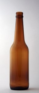 Пивная бутылка ВКП-2-500-SIL в коричневом стекле
